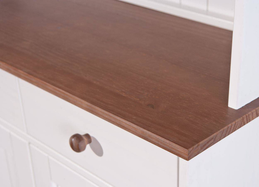 Kredens WESTERLAND 6 drewniany biały