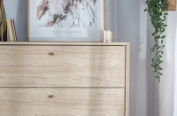 COZY CZ-03 - Komoda 4 Szuflady Dąb Olejowany