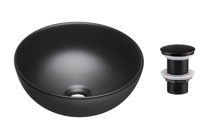 Korek do Umywalek Comad Czarny Mat