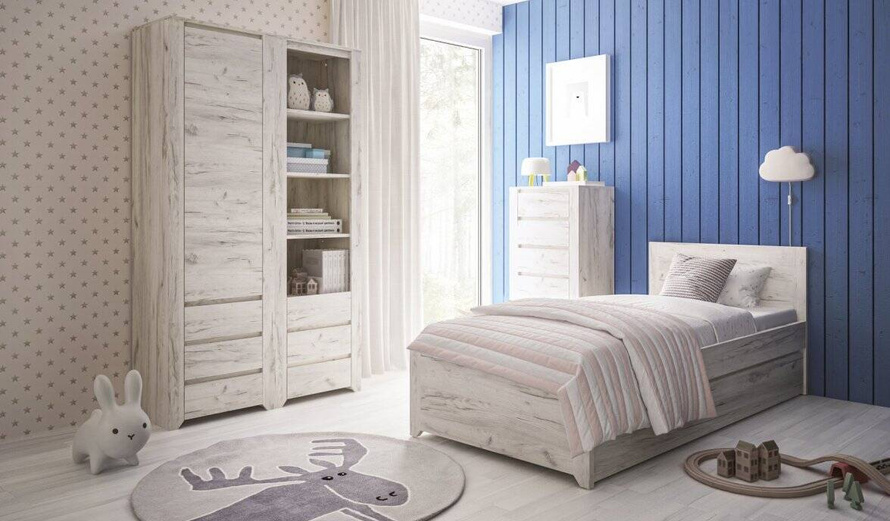 Angel TYP-95 - Szafka Nocna 1S Dąb White Craft