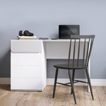 Flexi FLXB01 - Biurko 1D1S Białe/Szare