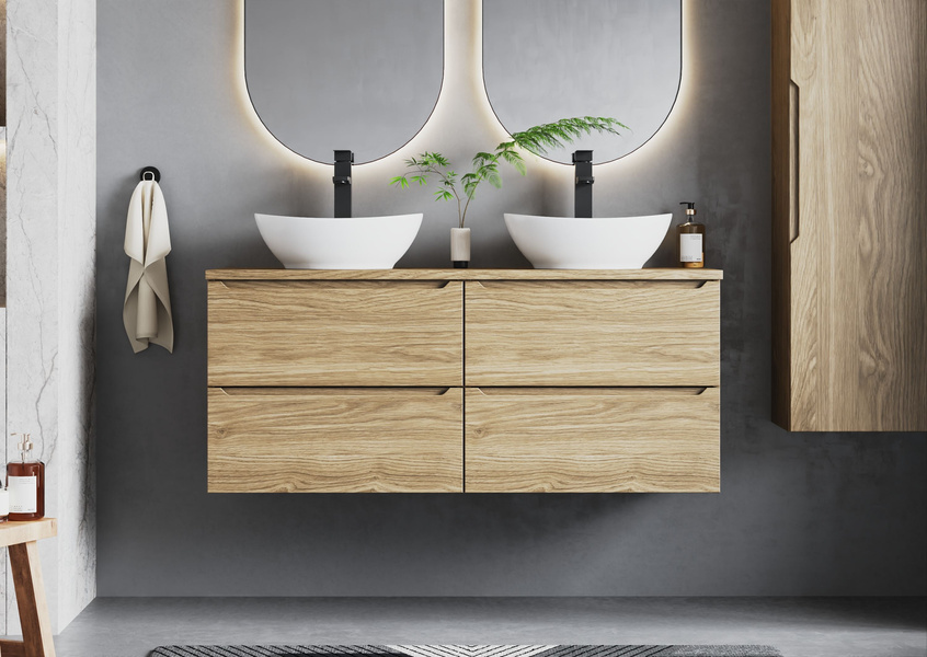 ETNA-02 Szafka Pod Umywalkę 2S 60 cm Dąb Olejowany