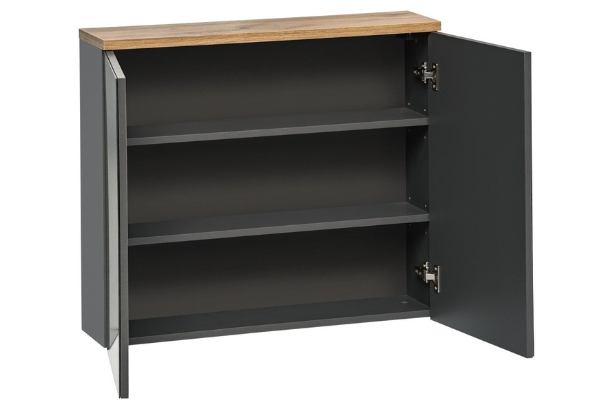 Szafka z lustrem 80 cm Bali szary