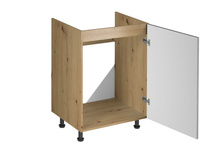 Szafka Kuchenna Dolna 1-drzwiowa Zabudowa Zlewozmywaka D60Z-P/L Langen Beige