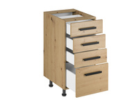 Szafka Kuchenna Dolna 4 Szuflady D40S4 Uchwyt Klasyczny Langen Artisan