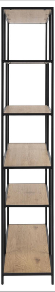 Actona Regał Na Książki Seaford Czarny Mat Dąb
