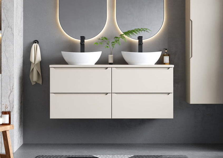 ETNA-02 Szafka Pod Umywalkę 2S 60 cm Kaszmir Mat