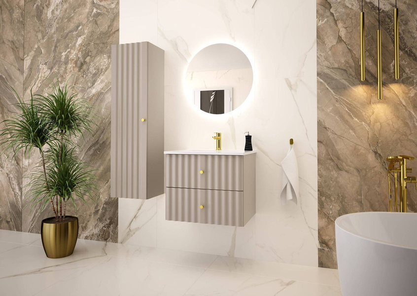 AQUA-02 - Szafka Pod Umywalkę 2S 60cm Kaszmir