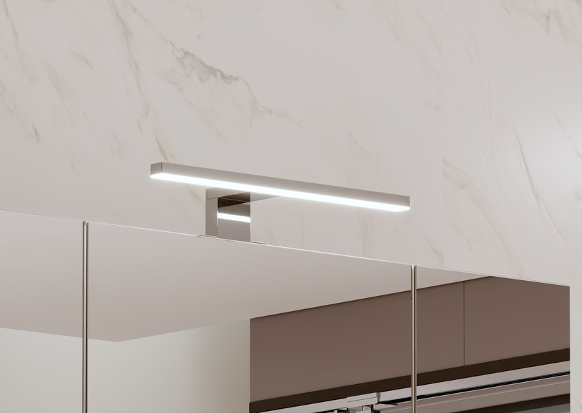 ALA - Lampa LED Nad Szafkę 30 cm Chrom 230V IP44