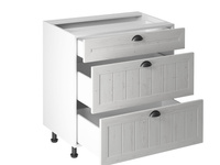 Szafka Kuchenna Dolna 3 Szuflady D80S3 Prowansja Sosna Andersen Biały Mat