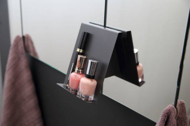 Oristo wieszak 1 cm grafit mat