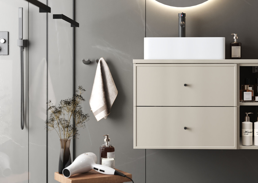 MARCO-02 Szafka Pod Umywalkę 2S 60 cm Kaszmir