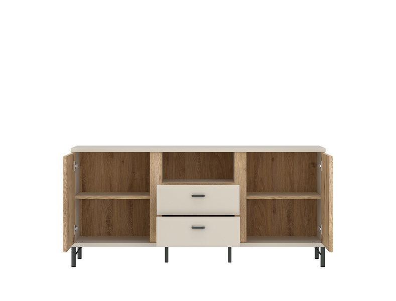 Mosano LUSF101 - Komoda RTV 2D2S Cashmere Dąb Cremona