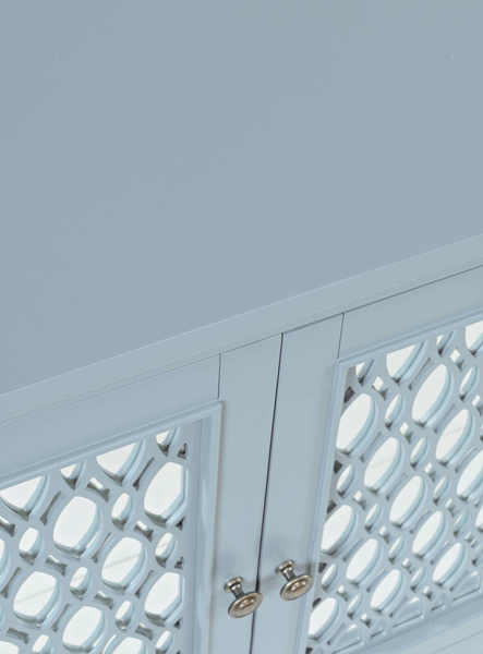 Komoda drewniana Avola AV2252-54 szaro-niebieska