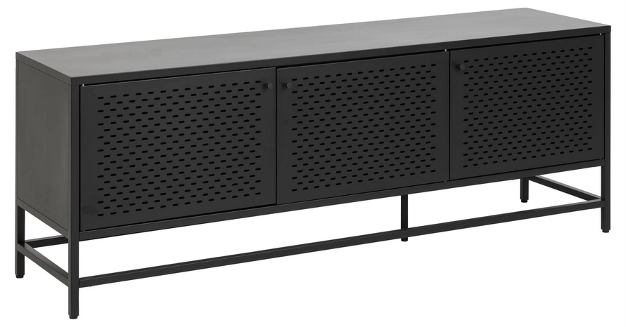 Kredens Newcastle Metalowy Czarny Mat 3D 160