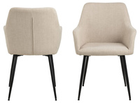 Actona Krzesło z Podłokietnikiem Lizzy Beżowy