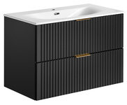 Szafka pod umywalkę 80 cm ADEL BLACK