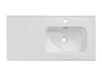 Umywalka Meblowa Ceramiczna 90 cm Prawa GO 2 90CM R DP E-8095-90R Biały Połysk