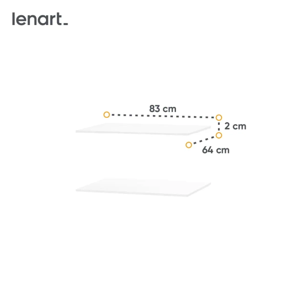 MAXI MX-13 - Dodatkowe 2 Półki Do Szafy MAXI MX-03
