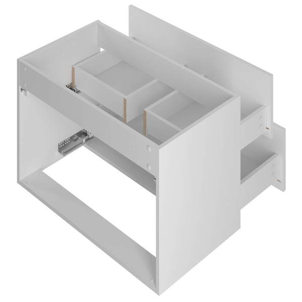 AQUA-01 - Szafka Pod Umywalkę 2S 80cm Biały Mat