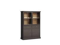 Lucca W4D2S - Witryna 4D2S Czarny Grafit/Dąb Craft