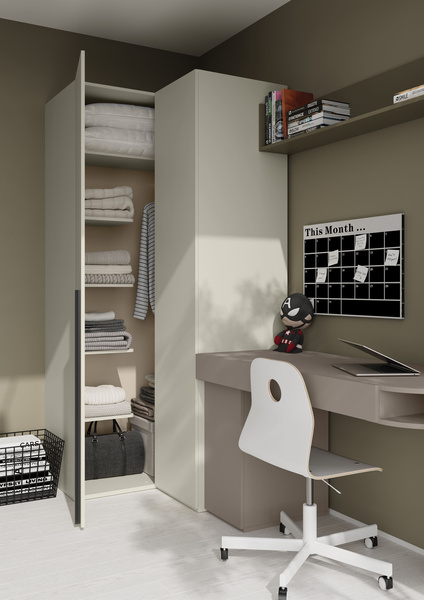 WOOW WO-08 - Kontenerek 1-drzwiowy Clay Gray