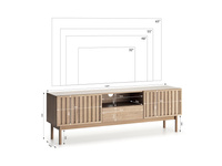 Saori RTV - Komoda RTV 2D1S Cremona