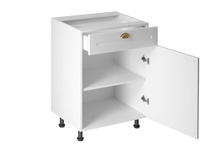 Szafka Kuchenna Dolna 1D1S D60S1-D2 Linea White Biały Mat