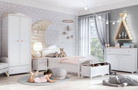 LUNA LN-10 - Skrzynia Biała/Różowa