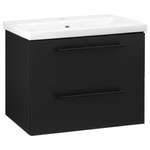 Astor Zestaw Nicole Czarny 60 cm Szafka z Umywalką Czarny Mat