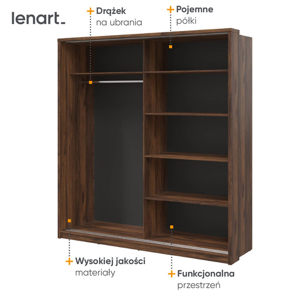 ARTI AR-24 - Szafa Przesuwna 2-drzwiowa Dąb Catania