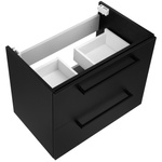 Astor Zestaw Nicole Czarny 60 cm Szafka z Umywalką Czarny Mat