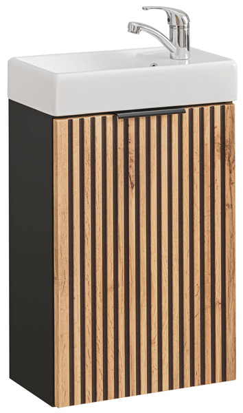 Szafka z umywalką 40 cm Xilo Black Wotan