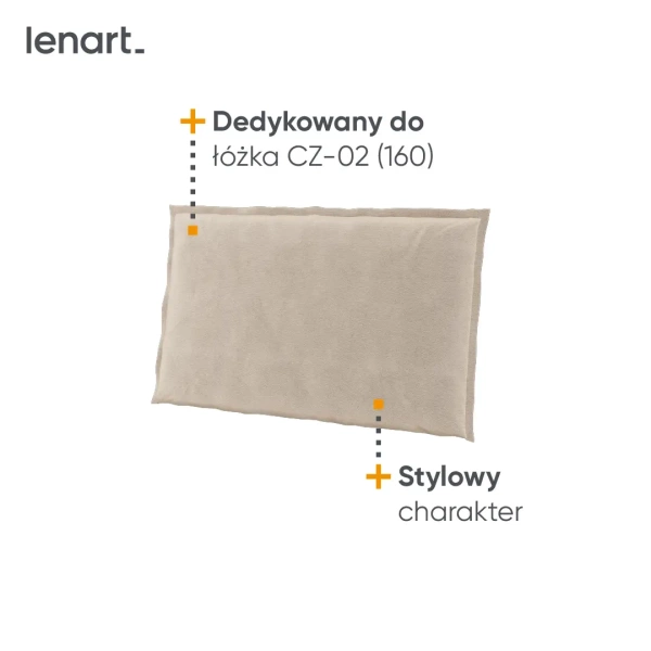 COZY CZ-06 - Zagłówek Tapicerowany Do Łóżka COZY CZ-02 (160)