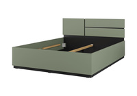 Cross S - Łóżko 160 cm Zgaszona Zieleń Czarny