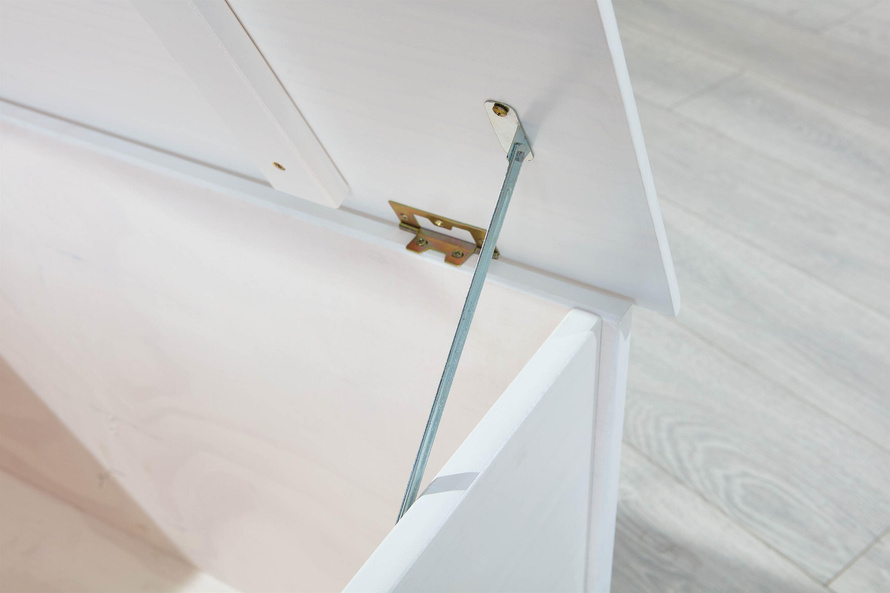 Skrzynia EMEL biała drewniana