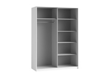 Beta Szafa 2-drzwiowa z Lustrami 150 cm Biały