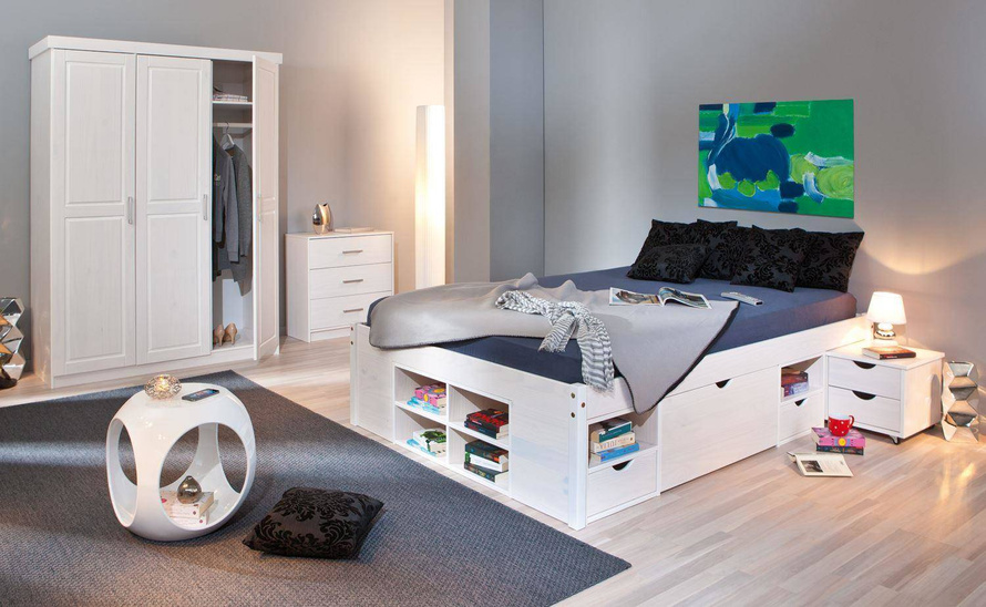 Szafa MAGNUS drewniana biała