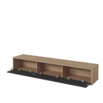 Frida – Komoda RTV 3-drzwiowa Dąb Olejowany Antracyt mat