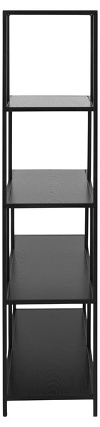 Regał Seaford 4P Melamina Jesion Czarny