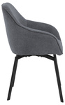 Actona Krzesło Do Jadalni z Podłokietnikiem Clara Antracyt