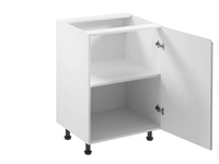 Szafka Kuchenna Dolna 1-drzwiowa Lewa D60-L Aspen Grey Szary Połysk