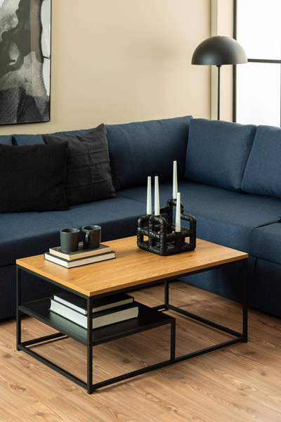 Actona Stolik Kawowy Prostokątny Gila Dąb Czarny