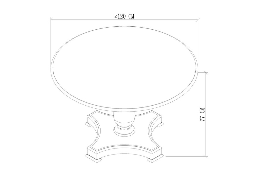Dijon 13 Stół okrągły 120 cm