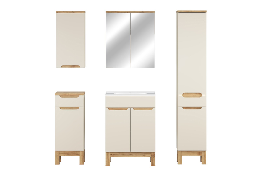 Zestaw Mebli Łazienkowych 60 cm z Umywalką Meblową Bali Cashmere
