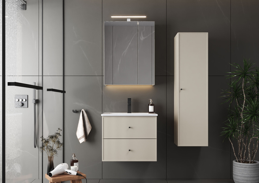 MARCO-03 - Słupek Wysoki 1-drzwiowy Kaszmir Mat