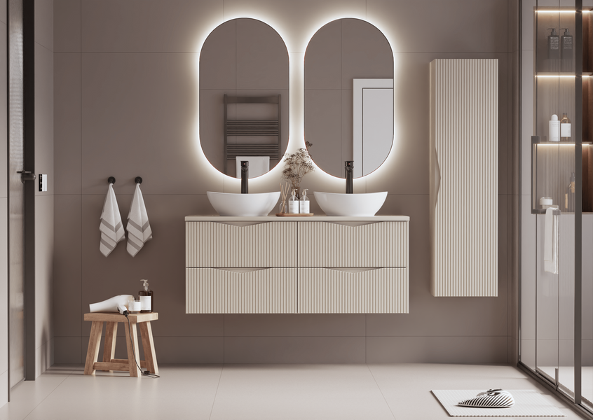 Blat Łazienkowy 120 cm Piasek Pustyni