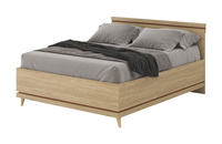 Scandi - Łóżko 160x200 cm Dąb Olejowany Ceglany