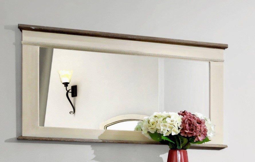 Rimini 054 Lustro prowansalskie kremowo beżowe drewno/mdf