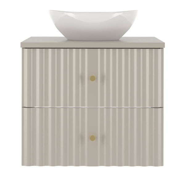 AQUA-02 - Szafka z Umywalką i Blatem 2S 60cm Kaszmir Zestaw-2